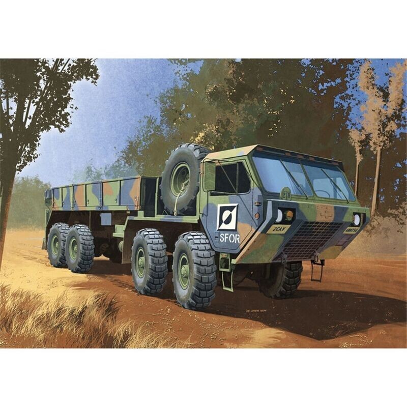 Academy 13412 M977 Oshkosh 8x8 Cargo Truck 1:72 Scale Plastic Model Kit