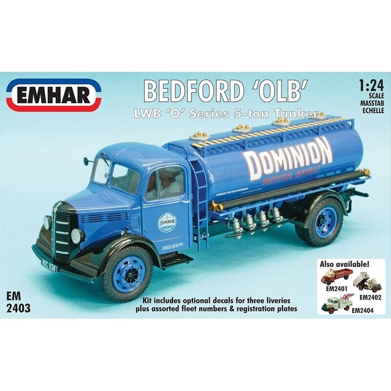 EMHAR No 2403 Bedford O Series LWB Tanker 1:24 Scale Plastic Model Kit