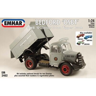 EMHAR No 2402 Bedford O Series SWB Tipper Truck 1:24 Scale Plastic Model Kit