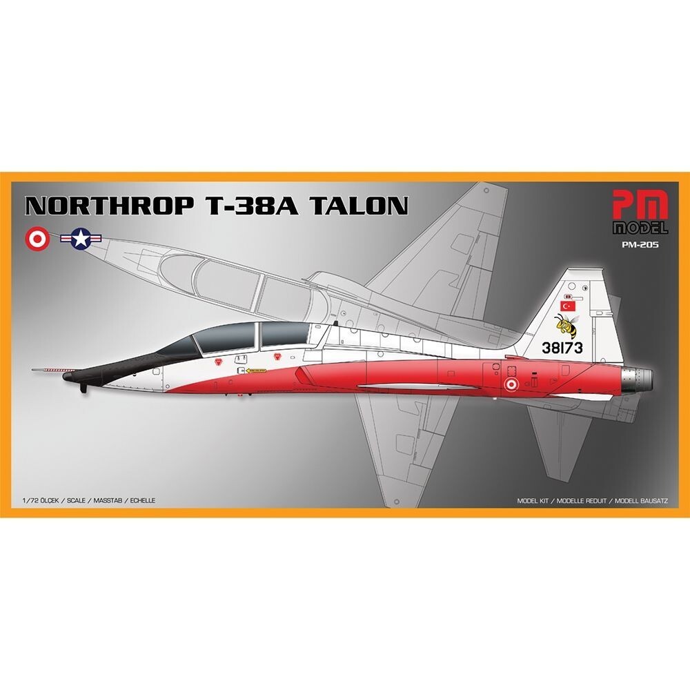 PM Model PM-205 Northrop T-38A Talon 1:72 Scale Plastic Model Kit
