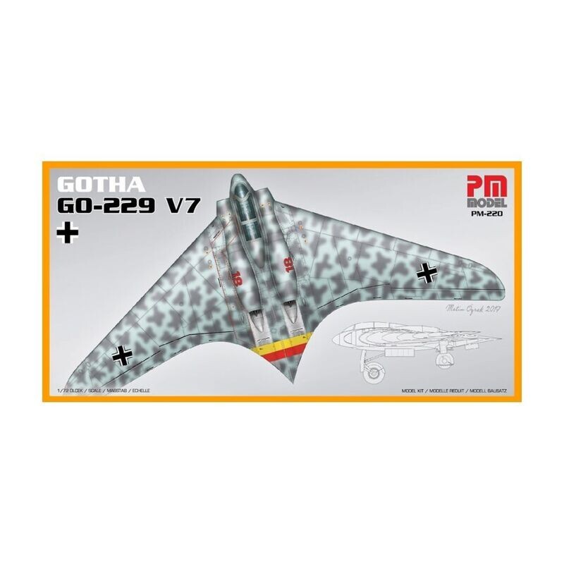 PM Model PM-220 Gotha Go-229 A7 1:72 Scale Plastic Model Kit