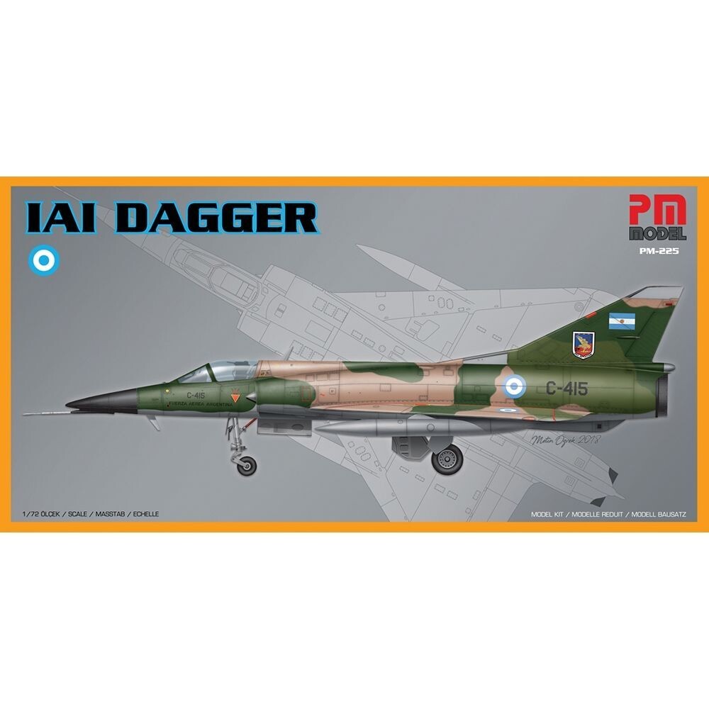 PM Model PM-225 IAI Dagger 1:72 Scale Plastic Model Kit