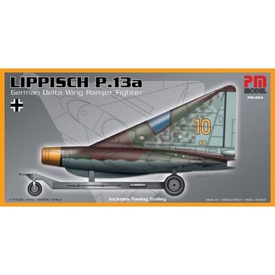 PM Model PM-224 Lippisch P.13a (includes towing trolley) 1:72 Scale Plastic Model Kit