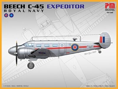 PM Model PM-308 Beech C-45 Expeditor Royal Navy 1:72 Scale Plastic Model Kit