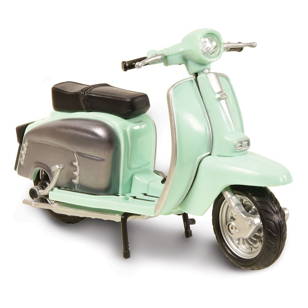 Toyway Diecast Model Lambretta Scooter - Green & Silver 1:18 Scale