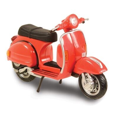 Toyway Diecast Model Vespa Scooter- Red 1:18 Scale