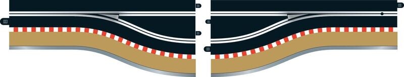 Scalextric C7014 Pit Lane Track (Left Hand) Includes Sensor