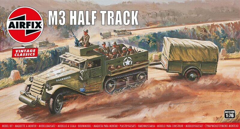 Airfix A02318V M3 Half-Track 1:76 Scale Plastic Model Kit