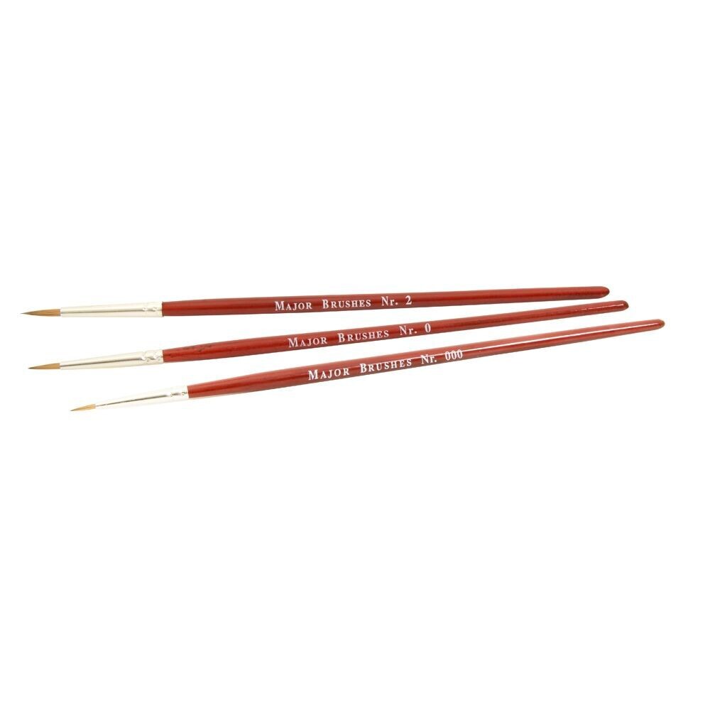 ModelMaker MM004 Three Paint Brushes (Sizes 000, 0 & 2)