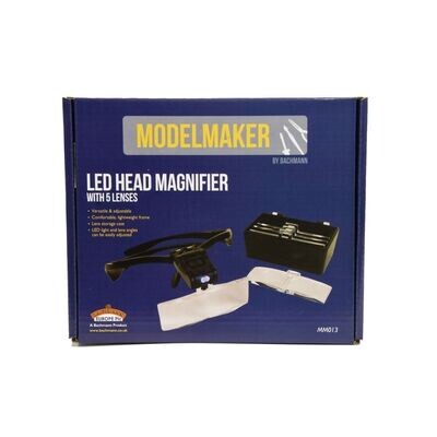 ModelMaker MM013 LED Head Magnifier with 5 Lenses