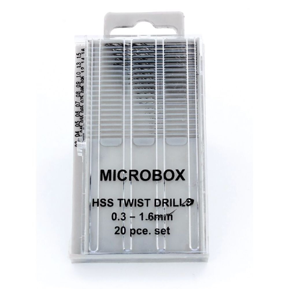 ModelMaker MM019 20 Piece Modelling Microbox Drill Set (0.3-1.6mm)
