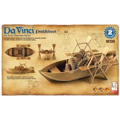 Academy 18130 Da Vinci Paddle Boat Plastic Model Kit