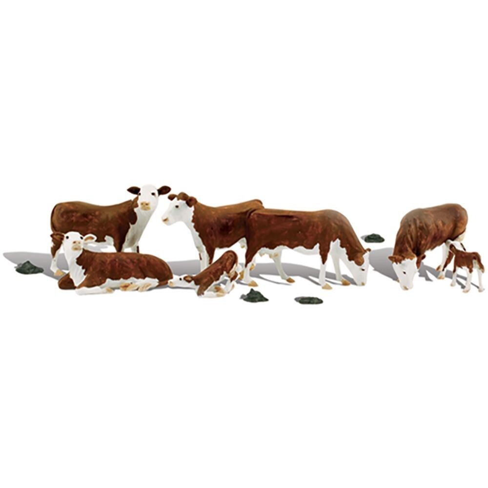 Woodland Scenics A1843 Hereford Cows HO/OO Scale