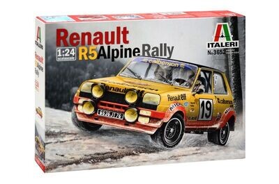 Italeri 3652 Renault R5 Alpine Rally 1:24 Scale Plastic Model Kit