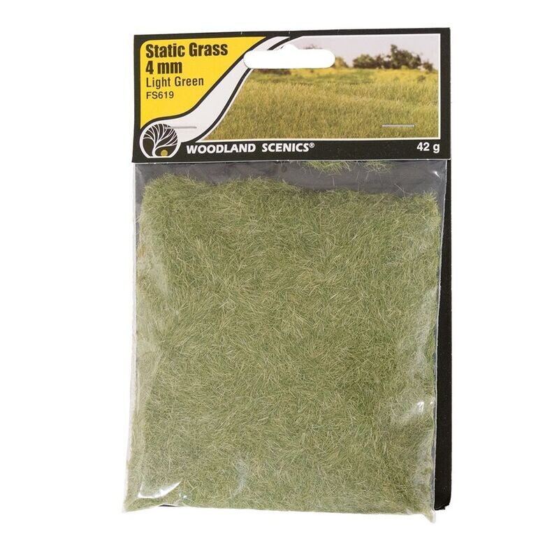 Woodland Scenics FS619 4mm Static Grass Light Green