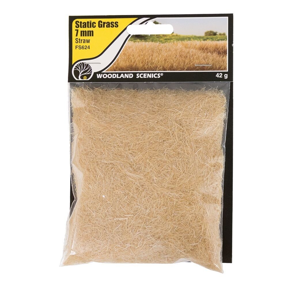 Woodland Scenics FS624 7mm Static Grass Straw