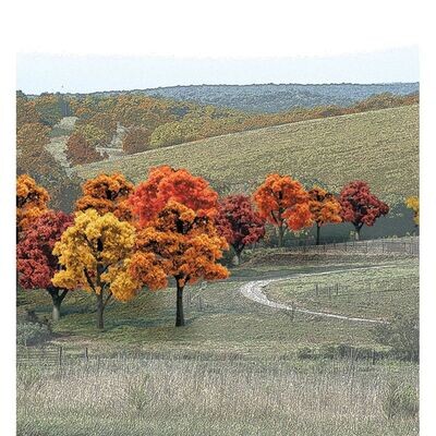Woodland Scenics TR1575 ¾"-2" Ready Made Fall Colours Deciduous Value Pack (38/Pk)