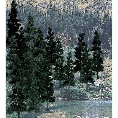 Woodland Scenics TR1581 4"-6" Ready Made Pine Value Pack (24/Pk)