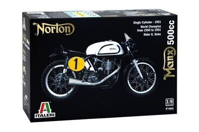 Italeri 4602 Norton Manx 500cc 1951 1:9 Scale Plastic Model Kit