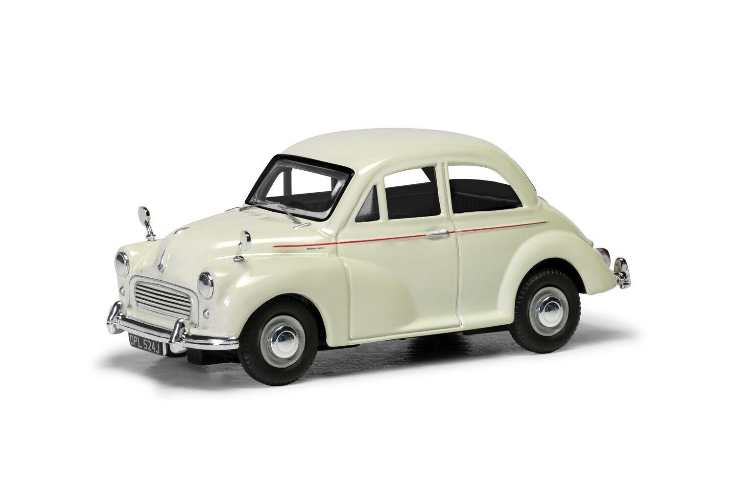 Corgi VA05811 Vanguards Morris Minor 1000 - Snowberry White Diecast Model 