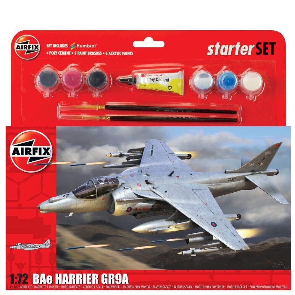 Airfix A55300A Gift Set - BAE Harrier GR.9A 1:72 Scale Plastic Model Kit