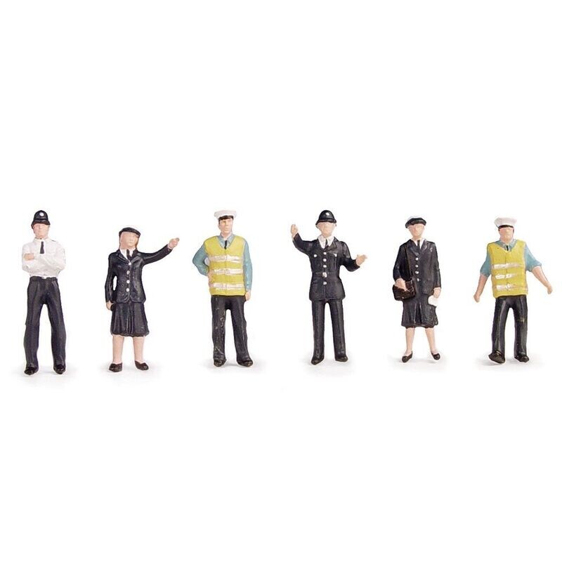 Bachmann 36-041 Police & Security Staff Figures x 6 OO/HO Gauge