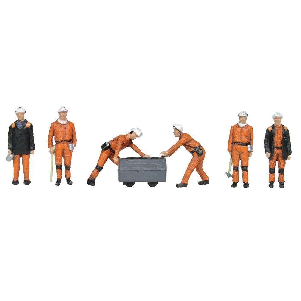 Bachmann 36-400 1960s/'70s Coal Miners x 6 OO/HO Gauge
