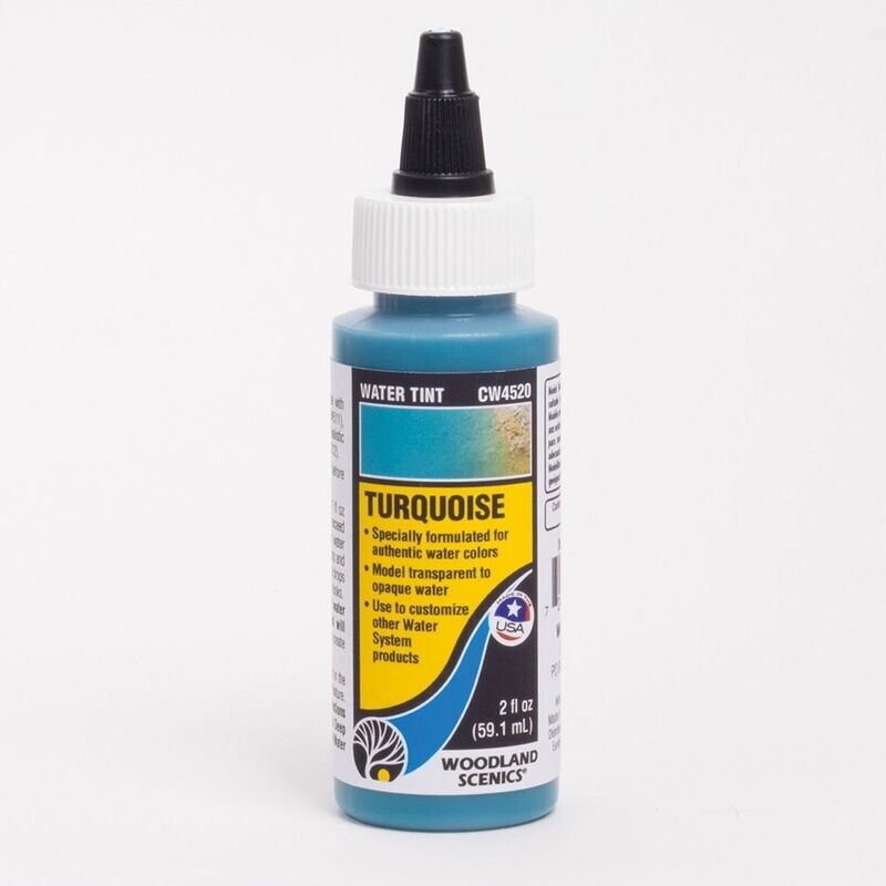 Woodland Scenics CW4520 Turquoise Water Tint 2 fl oz (59.1 mL).