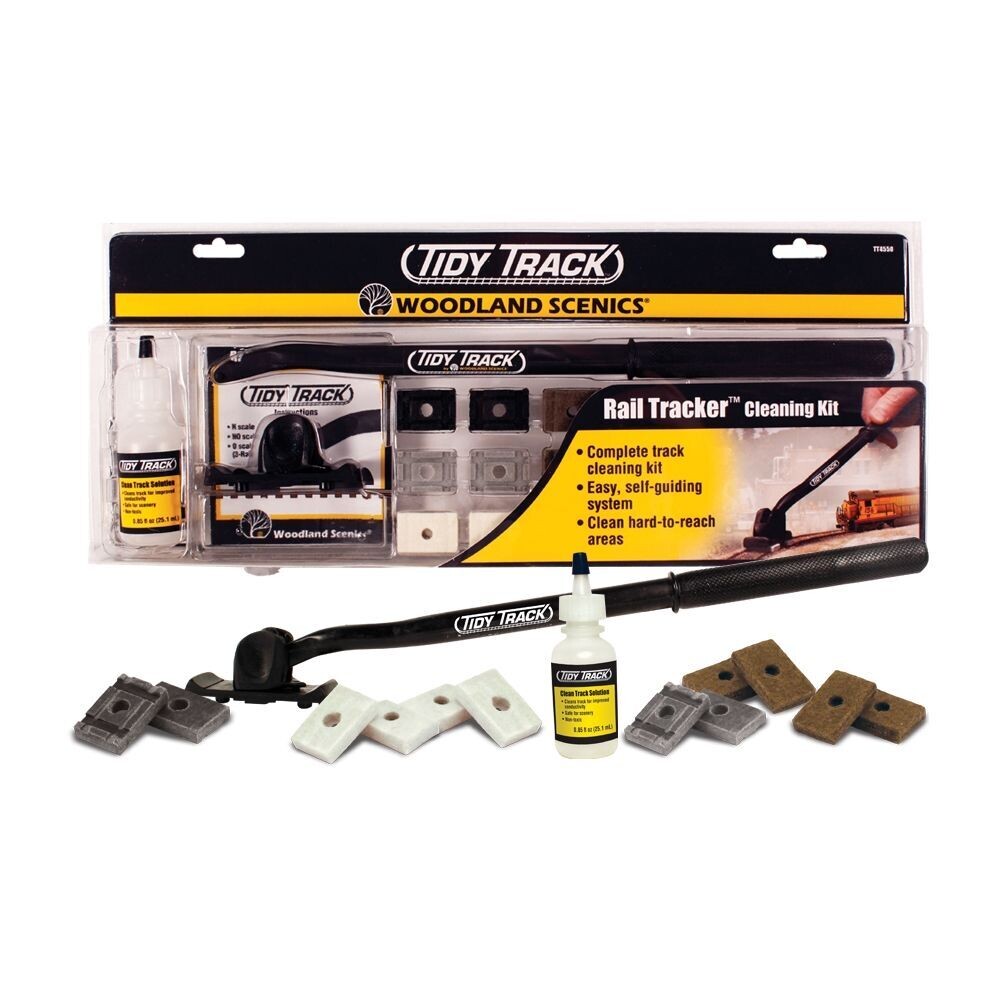 Woodland Scenics Tidy Track TT4550 Rail Tracker™ Cleaning Kit