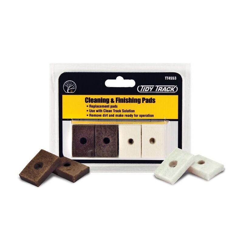 Woodland Scenics Tidy Track TT4553 Cleaning & Finishing Pads 8 PCS