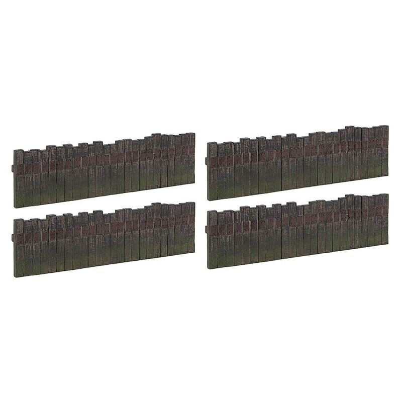 Graham Farish 42-595 Scenecraft Sleeper Built Fencing (x4) N Gauge