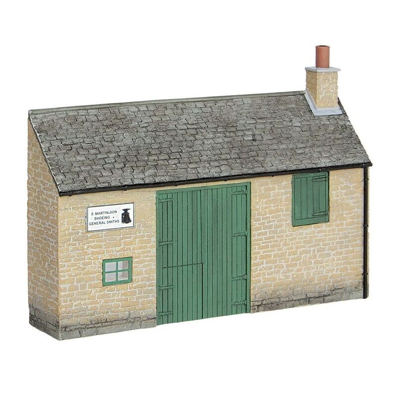 Bachmann 44-0200 Scenecraft Low Relief Honey Stone Smithy OO/HO Gauge
