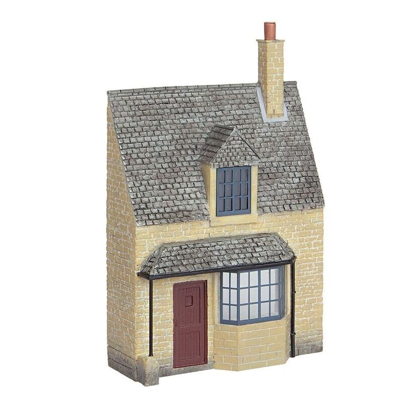 Bachmann 44-295 Scenecraft Low Relief Honey Stone Cottage OO/HO Gauge