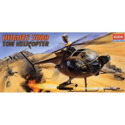 Academy 12250 Hughes 500D Tow Helicopter 1:48 Scale Plastic Model Kit