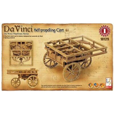 Academy 18129 Da Vinci Self-Propelling Cart Plastic Model Kit