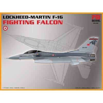 PM Model PM-301 Lockheed-Martin F-16 Fighting Falcon 1:72 Scale Plastic Model Kit