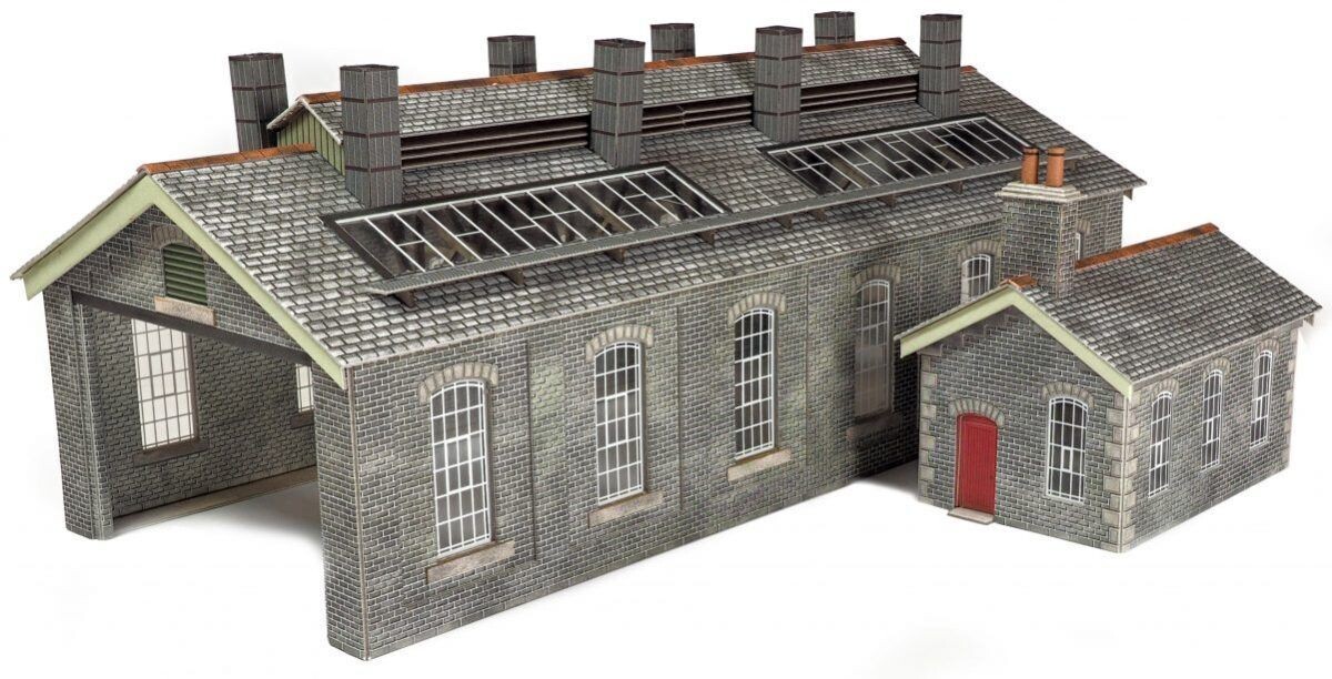 Metcalfe PO337 OO/HO Scale Settle/Carlisle Double Track Engine Shed Card Kit