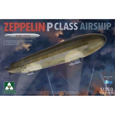 Takom No 06002 Zeppelin P Class Airship 1:350 Scale Plastic Model Kit
