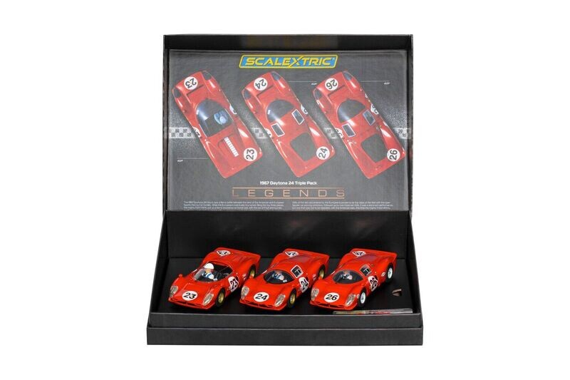 Scalextric C4391A 1967 Daytona 24 Triple Pack Slot Cars
