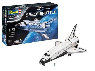 Revell 05673 40th Anniversary Space Shuttle Gift Set 1:72 Scale Plastic Model Kit