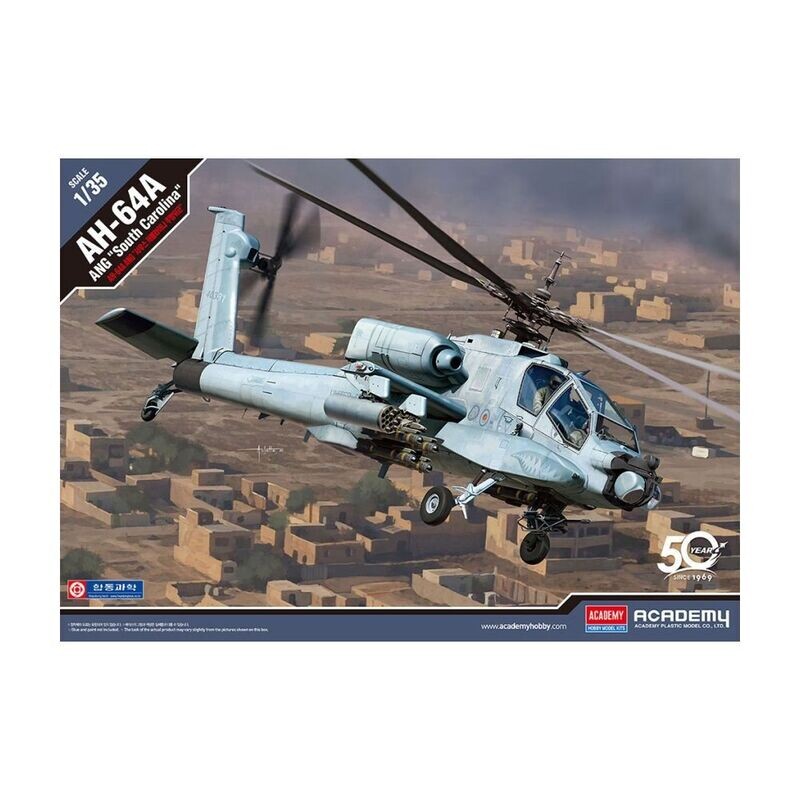 Academy 12129 AH-64A ANG 'South Carolina' 1:35 Scale Plastic Model Kit
