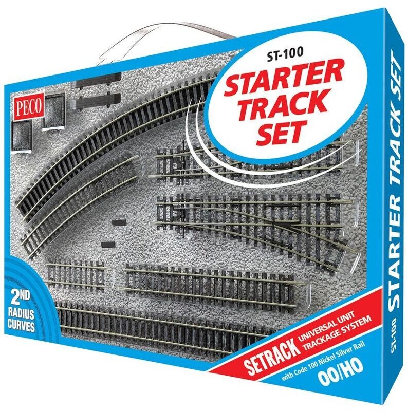 Peco ST-100 Starter Track Set, 2nd Radius Code 100 OO/HO Gauge