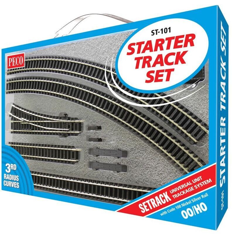 Peco ST-101 Starter Track Set, 3rd Radius Code 100 OO/HO Gauge
