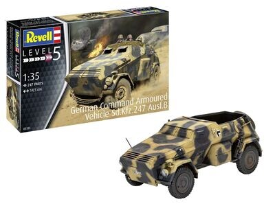 Revell 03335 German Command Armoured Vehicle Sd.Kfz.247 Ausf.B 1:35 Scale Plastic Model Kit