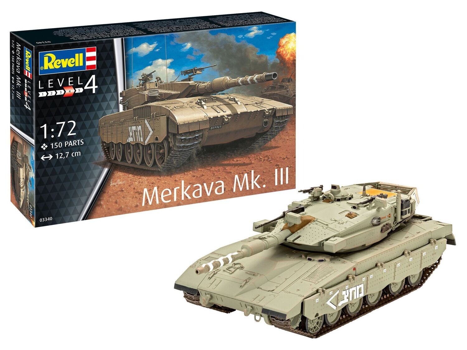 Revell 03340 Merkava MK.III  1:72 Scale Plastic Model Kit