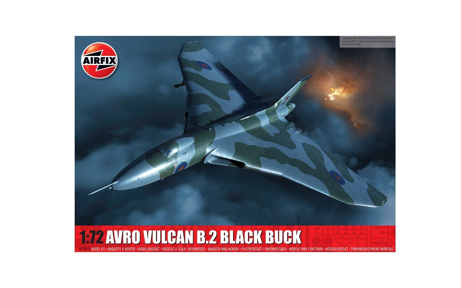 Airfix A12013 Avro Vulcan B.2 'BLACK BUCK' 1:72 Scale Plastic Model Kit