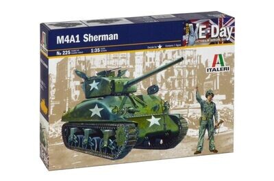 Italeri 225 M4A1 Sherman 1:35 Scale Plastic Model Kit