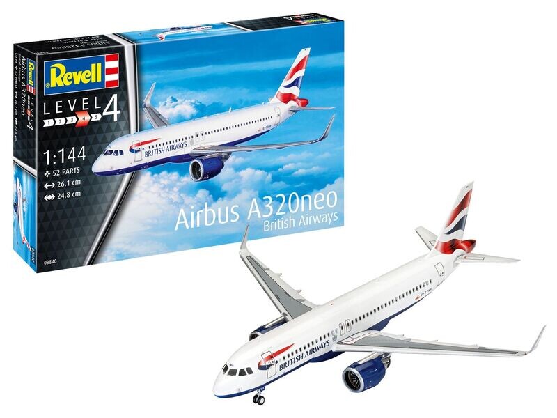Revell 03840 Airbus A320neo British Airways 1:144 Scale Plastic Model Kit