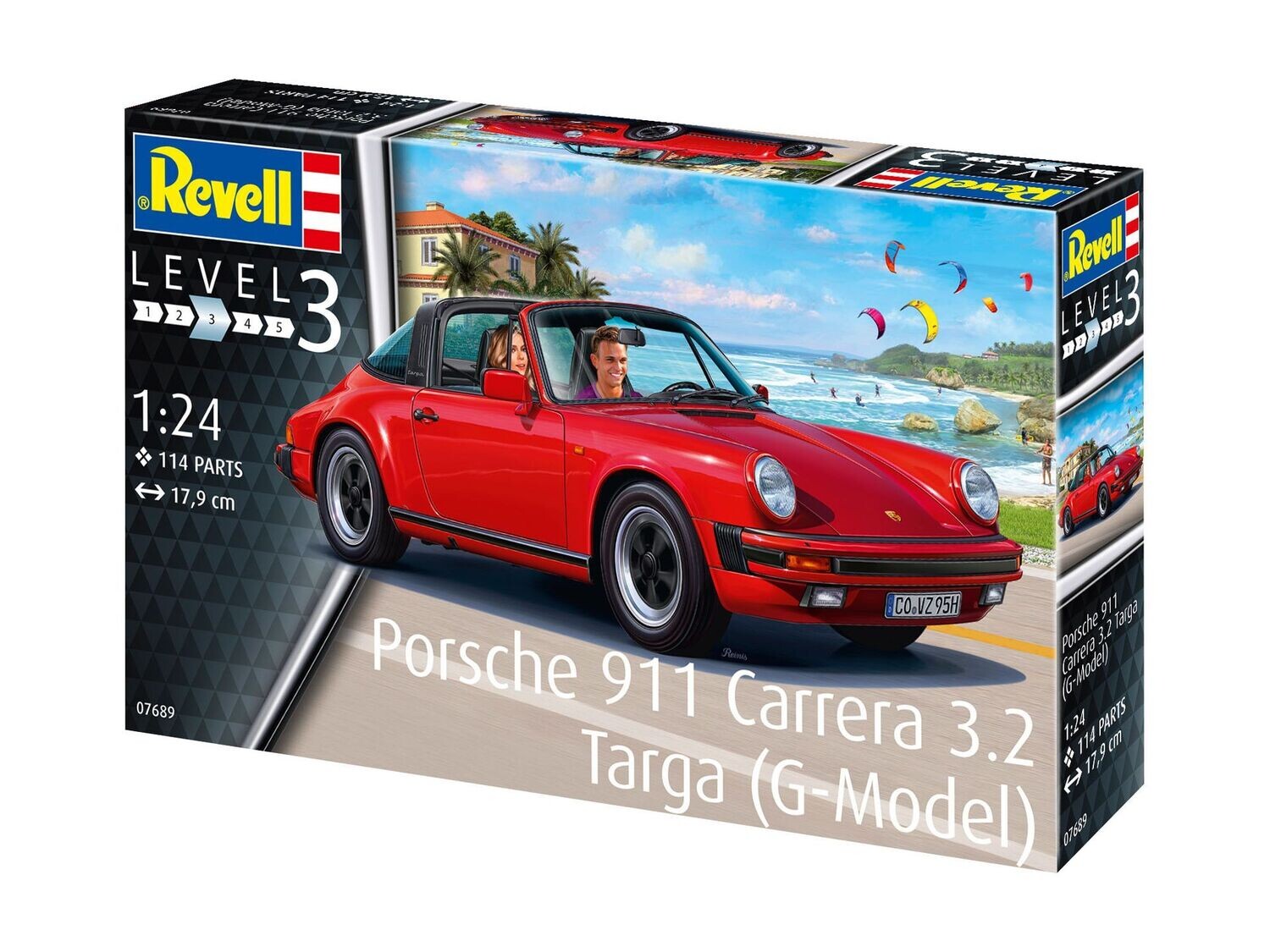 Revell 07689 Porsche 911 Carrera 3.2 Targa (G-Model) 1:24 Scale Plastic Model Kit