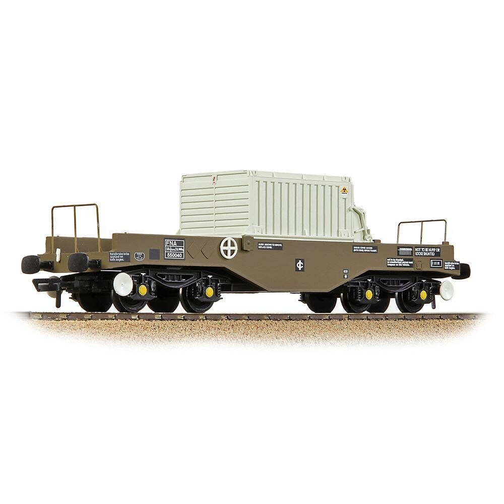 Bachmann 38-347B BR FNA Nuclear Flask Wagon Sloping Floor with Flask Era 8